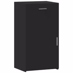 vidaXL Sideboard Home Storage Cupboard Side Cabinet Highboard Engineered Wood - black