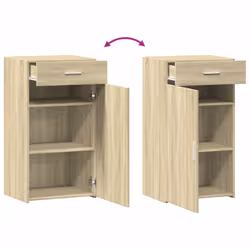 vidaXL Sideboard Home Storage Cupboard Side Cabinet Highboard Engineered Wood - sonoma oak - Additional view 6
