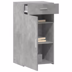 vidaXL Sideboard Home Storage Cupboard Side Cabinet Highboard Engineered Wood - concrete grey