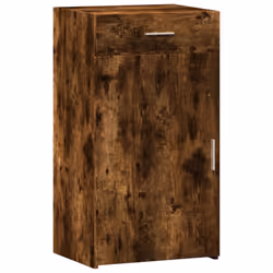 vidaXL Sideboard Home Storage Cupboard Side Cabinet Highboard Engineered Wood - smoked oak