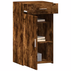 vidaXL Sideboard Home Storage Cupboard Side Cabinet Highboard Engineered Wood - smoked oak