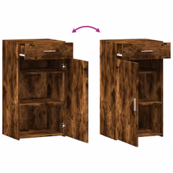 vidaXL Sideboard Home Storage Cupboard Side Cabinet Highboard Engineered Wood - smoked oak - Additional view 6