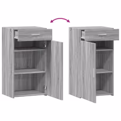 vidaXL Sideboard Home Storage Cupboard Side Cabinet Highboard Engineered Wood - grey sonoma - Additional view 6