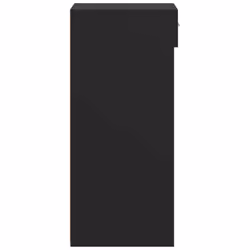vidaXL Sideboard Storage Cupboard Cabinet Highboard Smoked Oak Engineered Wood - black - Additional view 4