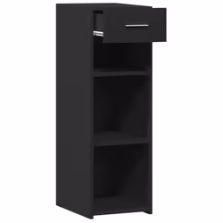 vidaXL Sideboard Storage Cupboard Cabinet Highboard Smoked Oak Engineered Wood - black - Additional view 6