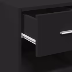 vidaXL Sideboard Storage Cupboard Cabinet Highboard Smoked Oak Engineered Wood - black - Additional view 7