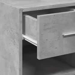 vidaXL Sideboard Storage Cupboard Cabinet Highboard Smoked Oak Engineered Wood - concrete grey - Additional view 7