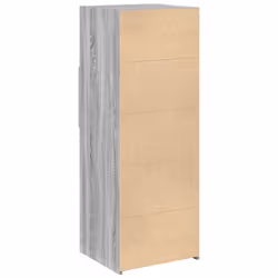 vidaXL Sideboard Storage Cupboard Cabinet Highboard Smoked Oak Engineered Wood - grey sonoma - Additional view 5