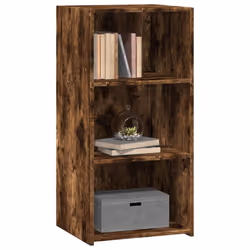 vidaXL Sideboard Storage Cupboard Cabinet Highboard Smoked Oak Engineered Wood - smoked oak