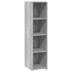 vidaXL Highboard Sideboard Cabinet Storage Cupboard Sonoma Oak Engineered Wood - grey sonoma