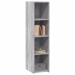 vidaXL Highboard Sideboard Cabinet Storage Cupboard Sonoma Oak Engineered Wood - grey sonoma