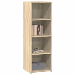 vidaXL Highboard Sideboard Side Cabinet Cupboard Concrete Grey Engineered Wood - sonoma oak - Additional view 2