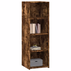 vidaXL Highboard Sideboard Side Cabinet Cupboard Concrete Grey Engineered Wood - smoked oak - Additional view 2