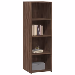 vidaXL Highboard Sideboard Side Cabinet Cupboard Concrete Grey Engineered Wood - brown oak - Additional view 2