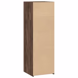 vidaXL Highboard Sideboard Side Cabinet Cupboard Concrete Grey Engineered Wood - brown oak - Additional view 5