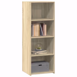 vidaXL Highboard Sideboard Cabinet Storage Cupboard White Engineered Wood - sonoma oak - Additional view 2