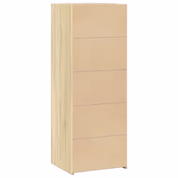 vidaXL Highboard Sideboard Cabinet Storage Cupboard White Engineered Wood - sonoma oak - Additional view 5