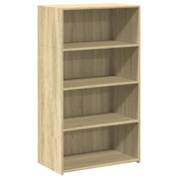vidaXL Highboard Sideboard Side Cabinet Cupboard Grey Sonoma Engineered Wood - sonoma oak