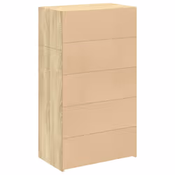 vidaXL Highboard Sideboard Side Cabinet Cupboard Grey Sonoma Engineered Wood - sonoma oak - Additional view 5