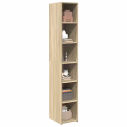 vidaXL Highboard Sideboard Side Cabinet Cupboard Grey Sonoma Engineered Wood - sonoma oak - Additional view 2