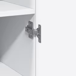 vidaXL Slim Storage Cabinet Highboard Sideboard Concrete Grey Engineered Wood - white - Additional view 10