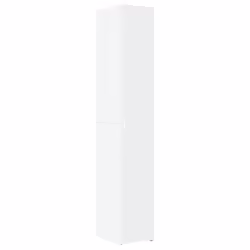 vidaXL Slim Storage Cabinet Highboard Sideboard Concrete Grey Engineered Wood - white - Additional view 5