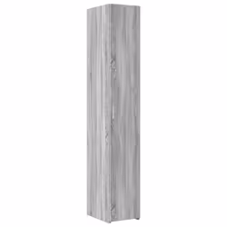 vidaXL Slim Storage Cabinet Highboard Sideboard Concrete Grey Engineered Wood - grey sonoma - Additional view 5