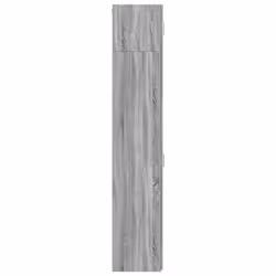 vidaXL Slim Storage Cabinet Highboard Sideboard Concrete Grey Engineered Wood - grey sonoma - Additional view 6