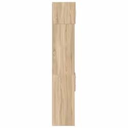 vidaXL Slim Storage Cabinet Highboard Sideboard Concrete Grey Engineered Wood - sonoma oak - Additional view 6