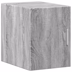 vidaXL Slim Storage Cabinet Highboard Sideboard Concrete Grey Engineered Wood - grey sonoma - Additional view 4