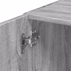 vidaXL Slim Storage Cabinet Highboard Sideboard Concrete Grey Engineered Wood - grey sonoma - Additional view 9