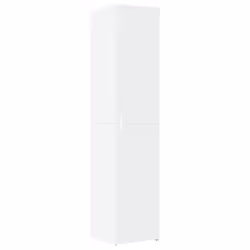 vidaXL Slim Storage Cabinet Hall Side Cabinet Sideboard Black Engineered Wood - white - Additional view 5