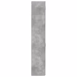 vidaXL Slim Storage Cabinet Hall Side Cabinet Sideboard Black Engineered Wood - concrete grey - Additional view 6