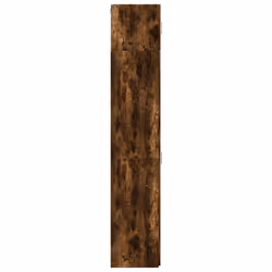 vidaXL Slim Storage Cabinet Hall Side Cabinet Sideboard Black Engineered Wood - smoked oak - Additional view 6