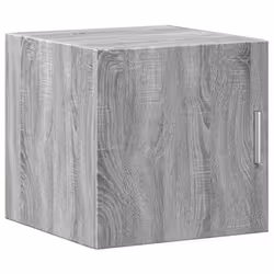 vidaXL Slim Storage Cabinet Hall Side Cabinet Sideboard Black Engineered Wood - grey sonoma - Additional view 4