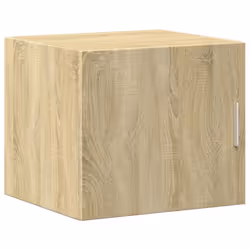 vidaXL Slim Storage Cabinet Hall Side Cabinet Sideboard Black Engineered Wood - sonoma oak - Additional view 4