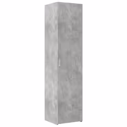 vidaXL Slim Storage Cabinet Hall Side Cabinet Sideboard Black Engineered Wood - concrete grey - Additional view 5