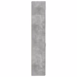 vidaXL Slim Storage Cabinet Hall Side Cabinet Sideboard Black Engineered Wood - concrete grey - Additional view 6