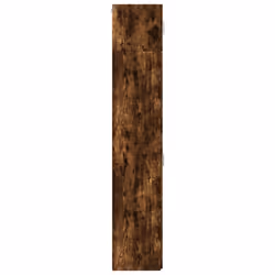 vidaXL Slim Storage Cabinet Hall Side Cabinet Sideboard Black Engineered Wood - smoked oak - Additional view 6