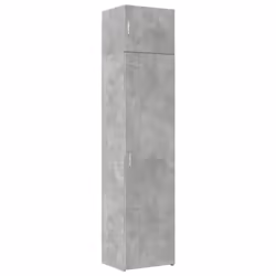 vidaXL Slim Storage Cabinet Highboard Sideboard Concrete Grey Engineered Wood - concrete grey