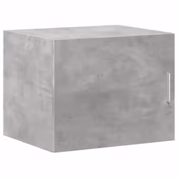 vidaXL Slim Storage Cabinet Highboard Sideboard Concrete Grey Engineered Wood - concrete grey - Additional view 4