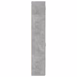 vidaXL Slim Storage Cabinet Highboard Sideboard Concrete Grey Engineered Wood - concrete grey - Additional view 6