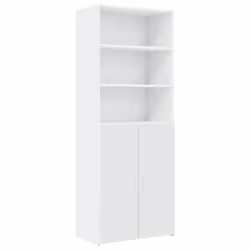 vidaXL Storage Cabinet Side Cabinet Sideboard Home Cupboard Engineered Wood - white - Additional view 5