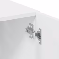 vidaXL Storage Cabinet Side Cabinet Sideboard Home Cupboard Engineered Wood - white - Additional view 8