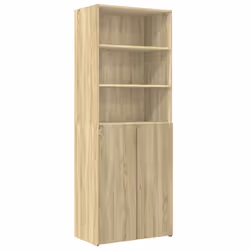 vidaXL Storage Cabinet Side Cabinet Sideboard Home Cupboard Engineered Wood - sonoma oak - Additional view 5