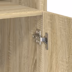 vidaXL Storage Cabinet Side Cabinet Sideboard Home Cupboard Engineered Wood - sonoma oak - Additional view 9