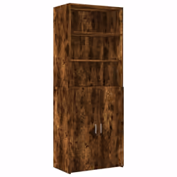vidaXL Storage Cabinet Side Cabinet Sideboard Home Cupboard Engineered Wood - smoked oak - Additional view 5