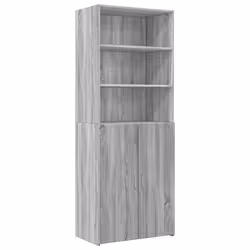 vidaXL Storage Cabinet Side Cabinet Sideboard Home Cupboard Engineered Wood - grey sonoma - Additional view 5