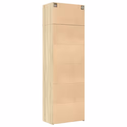 vidaXL Storage Cabinet Hall Side Cabinet Sideboard Grey Sonoma Engineered Wood - sonoma oak - Additional view 7