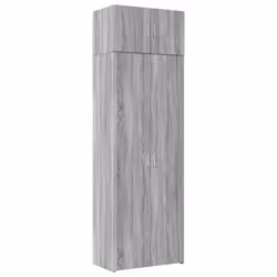 vidaXL Storage Cabinet Hall Side Cabinet Sideboard Grey Sonoma Engineered Wood - grey sonoma